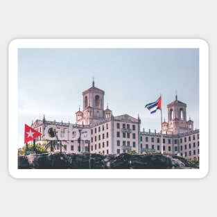 Cuba architecture flag Sticker